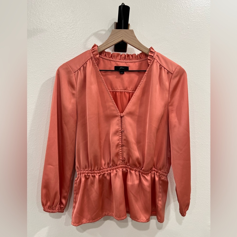 J.Crew beautiful peach top